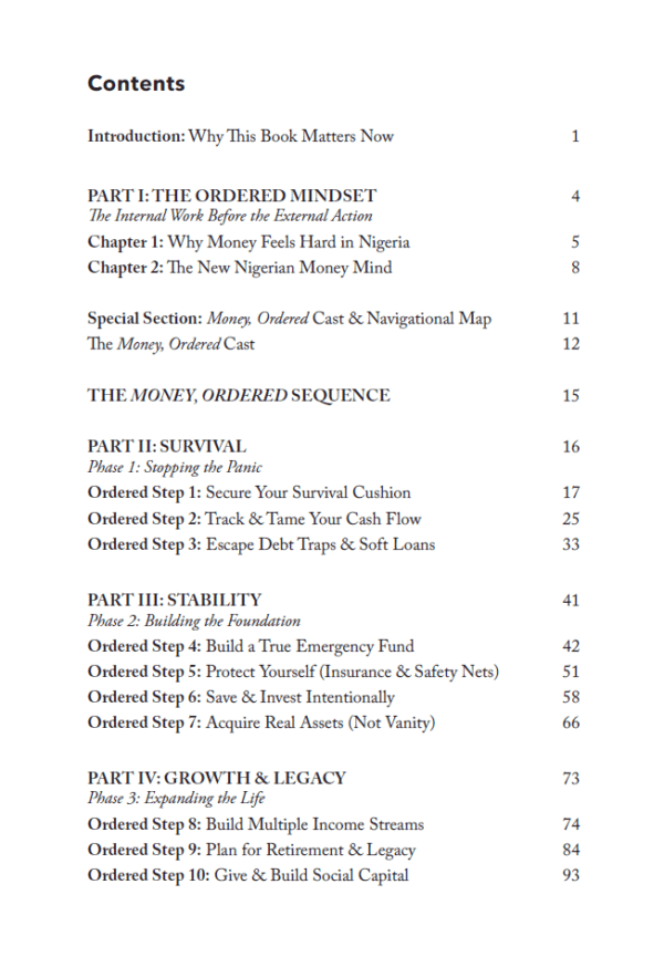 MONEY, ORDERED: The 10-Step System to Turn Financial Chaos into Lasting Stability